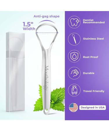 Buy Stainless Steel Tongue Cleaner - Improve Oral Hygiene | International Shipping Available - Buy Online on GoSupps.com