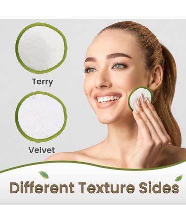 Waxzaa 23 Pack Reusable Cotton Pads 100% Organic Makeup Remover Pads with Bamboo Face Pads Washable Laundry Bag and Storage Eco-Friendly Beauty Essentials for All Skin Types Suitable for Adults & Kids - Buy Online on GoSupps.com