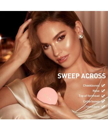 Shimmering Bronzer Powder | Highly Pigmented Highlighter & Contour | Vegan & Breathable | All-Day Sun-Kissed Finish - Sunkissed Bronzer 1g - Buy Online on GoSupps.com