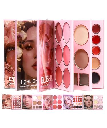 Palette De Maquillage - Highlighter En 6 Nuances 24 Fards Paupi res Iridiscent Style Livre - Pour Le Maquillage Les Rendez-Vous Le Voyage La F te Beaut Le Quotidien Et La