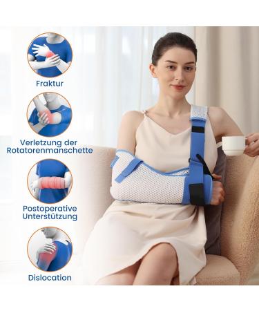 Willcom Arm Loop for Shoulder Injuries | Breathable Immobilizer with Waist Belt for Rotator Cuff Surgery - Left Arm Support - Buy Online on GoSupps.com