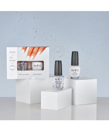 OPI Nail Lacquer Sheers Duo Gift Set - Including Start To Finish a 3-in-1 Base Coat Top Coat & Nail Strengthener & Funny Bunny  - Buy Online on GoSupps.com