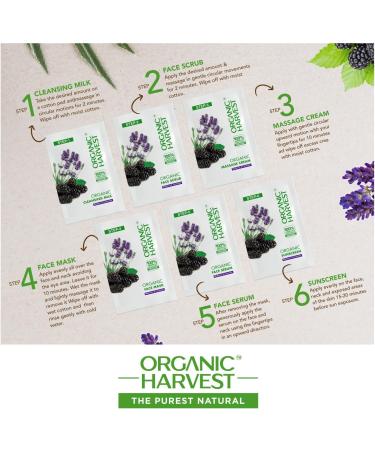 Organic Harvest Diamond Shine & Glow Make Over Facial Kit for Women / Men | 6 Easy Steps | Improves Luminous Radiant Complexion & Natural Glow to Skin | Ideal For All Skin Type | Chemical Free - 60g - Buy Online on GoSupps.com