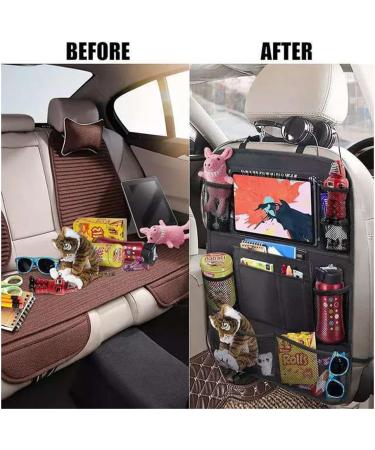 Kardne 2Pcs Kids Car Seat Storage Bag - Waterproof Organizer with Anti-Kick Protectors & Toy Storage Pockets | Easy Clean 600D Polyester Mesh - Buy Online on GoSupps.com