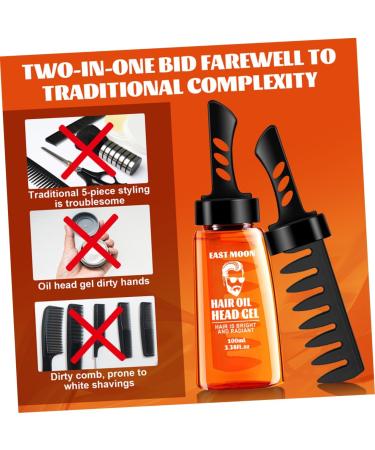 Balacoo 2pcs Mens Hair Spray Men Hair Gel Men's Retro Hair Styling Comb Styling Cream Moisturizing Putty Man - Buy Online on GoSupps.com