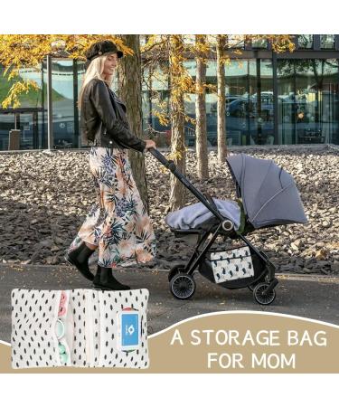 Buy Hioqfr Diaper Bag Organizer - Compact Baby Diaper Pocket for On-the-Go | Wet Wave Whales Design - Buy Online on GoSupps.com