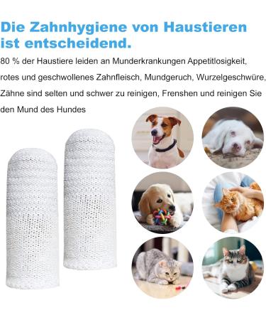 20 Pcs Dog Finger Toothbrush Set | Reusable Pet Dental Care | Anti-Plaque & Clean Fingerlings for Dogs - Buy Online on GoSupps.com