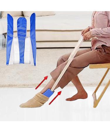 Help Putting on Socks Device | Easy on Sock Aid Tool Stocking Slider Sock Helper - Comfortable Professional Sock Pulling Assist Device for Seniors Pregnant Disabled Pochy Navy Blue - Buy Online on GoSupps.com
