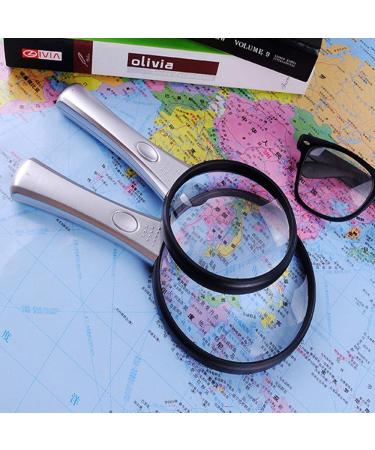 Hand-held Magnifying Glass The Elderly Read and Read The Newspaper 4 Times 110X225mm Made in China - Buy Online on GoSupps.com