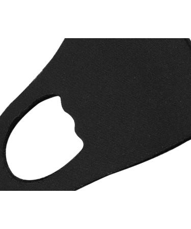 Washable Reusable Kids Black Face Mask Dustproof Mouth Cover Covering For Boys Girls Children Outdoors Indoors Cycling Ski Protection 1 Black - Buy Online on GoSupps.com