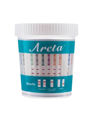 Areta 14 Panel Drug Test Cup Kit with BUP (Buprenorphine) and Temperature Strip, Testing 14 Drugs (BUP),THC,OPI 2000, AMP,BAR,BZO,COC,MET,MDMA,MTD,OXY,PCP,PPX,TCA-#ACDOA-1144-5 Pack 5 Count (Pack of 1)
