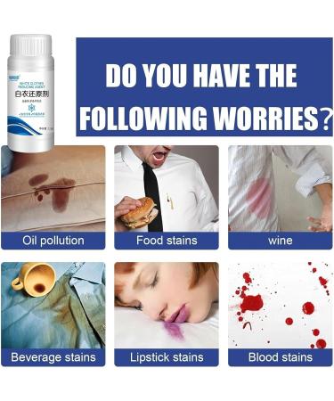 Laundry Booster - Laundry Brightener Clothes Bleach | High Efficiency Enzyme Odor Removal Stain Remover for White Shirt Dress Sheets White Fabric Klufo - Buy Online on GoSupps.com