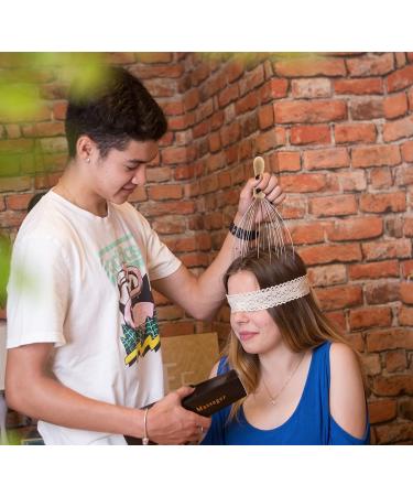 Usaga 28 Fingers Premium Head Massage Device - Scalp Massager with Wooden Handle - Relaxation & Relief (2 Pieces) - Best International Shipping - Buy Online on GoSupps.com