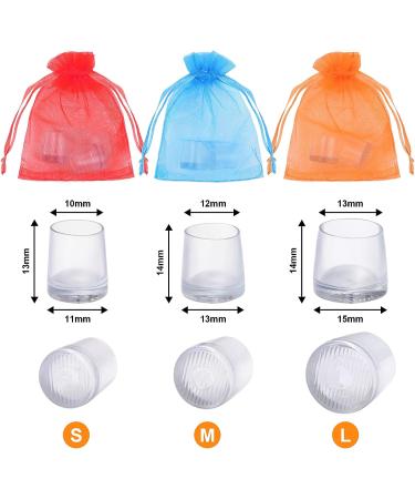 URAQT High Heel Protectors - 6 Pairs Transparent Stiletto Caps for Grass & Weddings - 3 Sizes - Buy Online on GoSupps.com