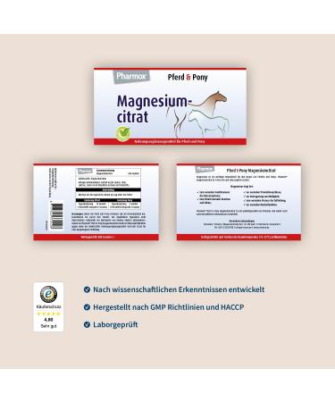Buy Pharmox Horse & Pony Magnesium Citrate 1500g | 100% Pure Magnesium Citrate for Optimal Health | International Shipping Available - Buy Online on GoSupps.com