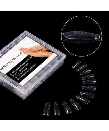 BNG Dual Form System Flat Square Polygel Nail Extension Tips - Full Coverage Easy Application International Shipping - Buy Online on GoSupps.com
