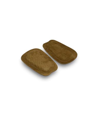 pedag Supra | German Handmade Shoe Tongue Pads | Soft Suede Leather and Memory Foam Shoe Padding 1 Pair Large/X-Large Size Brown Large/X-Large (Pack of 2)