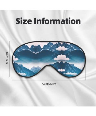 Landscape with Mountains Print Double-Sided Eye Mask Soft and Light Blocking for Enhancing Sleep Quality - Buy Online on GoSupps.com