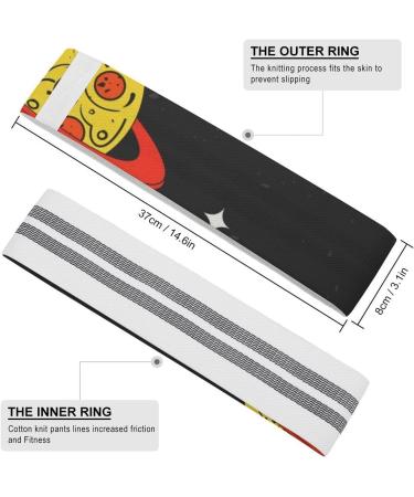 Funny Pizza Planet Yoga Workout Bands - Comfort Booty Resistance Straps for Physical Therapy & Workouts - Buy Online on GoSupps.com
