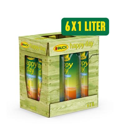 Rauch Happy Day Multivitamin MILD - 6-Pack (6 x 1L) - Buy Internationally | Premium Fruit Juice - Buy Online on GoSupps.com