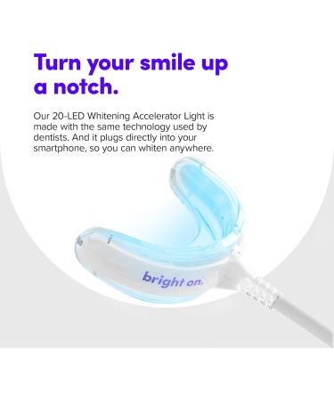 SmileDirectClub Teeth Whitening Kit with LED Light - 8 Pack Gel Pens - Professional Strength Hydrogen Peroxide - Buy Online on GoSupps.com