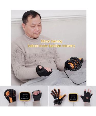 Hand Rehabilitation Robot Gloves Finger Training Stroke Hand Splint Finger Orthotics With Single Finger Training And Mirror Mode for Long-Term Relief(Size:XL code Color:left hand) XL code left hand - Buy Online on GoSupps.com