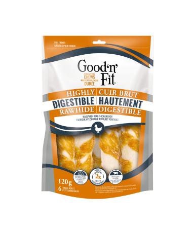 Good'n'Fit Rolls Chicken Liver Small 6ct 1 count (Pack of 1) Chicken Liver Roll