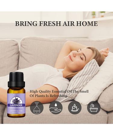 Pure Essential Oil Set for Aromatherapy, Massage, Skin & Hair Care - 6x10ml Bottles - Ideal for Diffusers, Soaps, Candles, and Bath Bombs - Buy Online on GoSupps.com