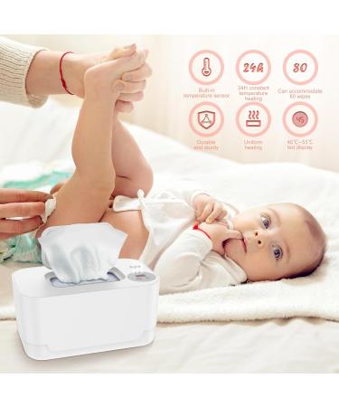 Adjustable Baby Wipe Warmer with Thermostat - Prevent Dry Wipes | USB Powered for Car and Home | White Baby Nursery Essential - Buy Online on GoSupps.com