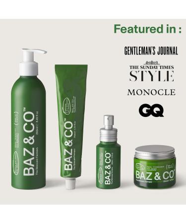 BAZ & CO Men's Moisturizing Body Wash - Restore & Awaken with Basil Grapefruit & Spearmint | 8.45 Fl Oz | International Shipping Available - Buy Online on GoSupps.com