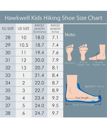 Hawkwell Kids Outdoor Hiking Shoe - Little Kid Size 1 - Grey/Orange - Buy Online on GoSupps.com