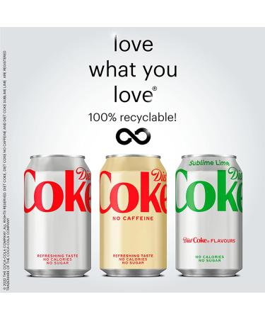Diet Coke Caffeine Free 8 X 330Ml Single - Buy Online on GoSupps.com