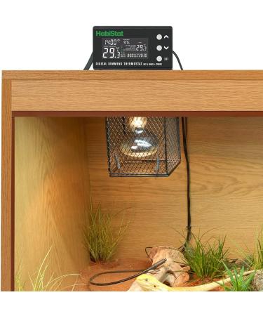 Habistat - Digital Dimming Thermostat - Day And Night Timer - Waterproof - 3 Metre Long Sensor - Adjustable Alarm - Perfect For Reptile Encourages - 600 Watt - Buy Online on GoSupps.com