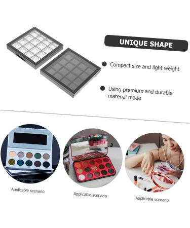 Beatifufu 2pcs Eye Shadow Box Highlighters Eyeshadow Case Empty Eyeshadow Organizer Household Do It Yourself - Buy Online on GoSupps.com