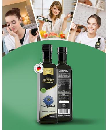 Sunnah Shop Black Cumin Oil (Unfiltered & Cold-Pressed) 250ml - 2-Pack | 100% Natural Egyptian Nigella Sativa Black Seed Oil - Buy Online on GoSupps.com