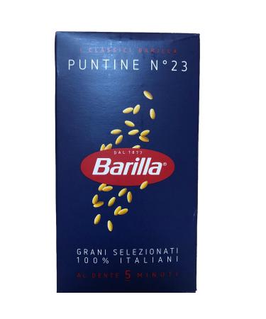 Barilla Pack of 24 Barilla Puntine pasta shapes no. 23 - 500g