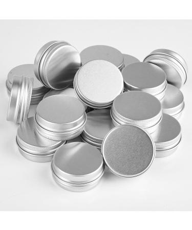 20 Pieces Small Tins with Lids Round Travel Pots Empty Cosmetic Containers Pots with Labels and Mini Spatula Small Tins Jars with Screw Lids for Lip Balm Sample Cream Lotion (15ml) - Buy Online on GoSupps.com