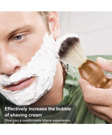 Baugger Men's Beard Shaving Brush - Wooden Handle Hairdressing Tool for Beard Care & Grooming - Buy Online on GoSupps.com