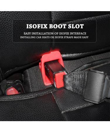 Amacoam Car Seats Fastening Set - Universal Isofix Connector Aids | 4-Piece Red Anchor Kit for Secure Seat Installation - Buy Online on GoSupps.com