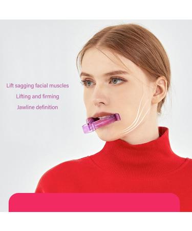 Quick Lip Movement Multi Faceted Exercises Strengthen Chin and Facial Muscles - Facial Exerciser Lip Plumper with Storage Box Compact (Pink) - Buy Online on GoSupps.com