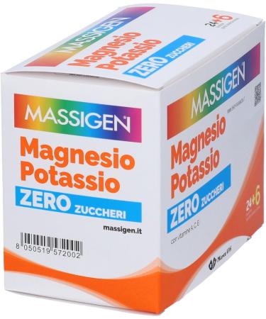 Massigen Magnesio potassium supplement zero calories 30 bags of Sinas apple 1 g Confezone 1 - Buy Online on GoSupps.com
