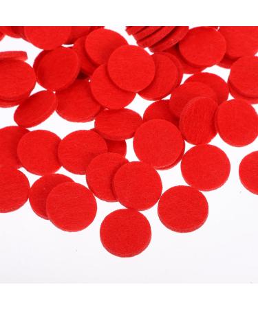 Zerodeko 100pcs Red Replacement Refill Pads for Diffuser Necklace Bracelet & Car Vent Clip - 2.2cm Aromatherapy Essential Oil Pads - Buy Online on GoSupps.com