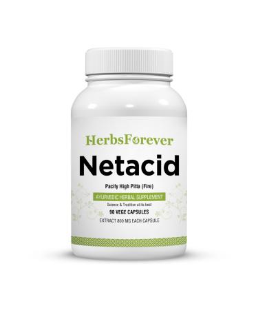 Herbsforever Netacid Capsules Digestive Supplement Promotes Healthy Digestion 90 Capsules