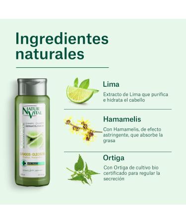  NaturVital NaturVital 6-pack of shampoos for oily sensitive hair paraben and silicone free natural dermatologically tested for atopic and sensitive skin for men and women 6 x 300 ml - Buy Online on GoSupps.com