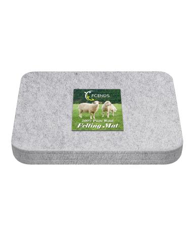 FCENDS Needle Felting Pad  8x10x1 inch Needle Felting Mat  100% Natural Wool  Thick and Firm Needle Felting Base for Precision Felting (10x8)