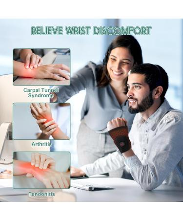 Portable Cordless Wrist Heating Pad - 3 Heat Levels Carpal Tunnel Relief & Arthritis Support - Ideal Travel Gift - Buy Online on GoSupps.com