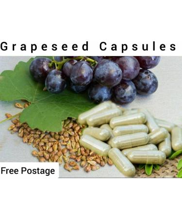 Grape Seed Capsules 500mg Super Strong Antioxidant SkinAnti inflammatory 30 - Buy Online on GoSupps.com