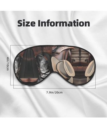 Shop Cowboy Black Hat Western Boots Eye Mask | Soft Adjustable Sleep Mask for Men & Women - Comfort & Style - Buy Online on GoSupps.com