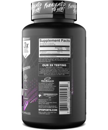 EFX Sports Kre-Alkalyn Creatine Monohydrate - PH-Correct Formula for Strength, Muscle Gain & Enhanced Performance - 120 Capsules - Buy Online on GoSupps.com