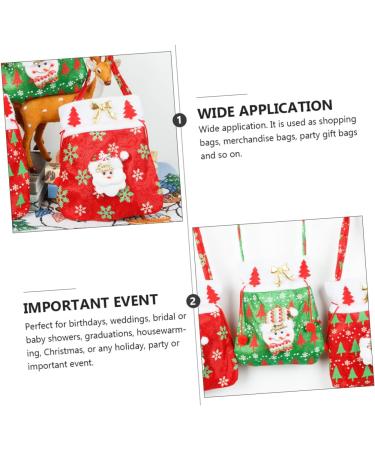 PLAFOPE Santa Present 3pcs Christmas Candy Bag Candy Bags Packaging Ornament Bag Candy Wrapping Bag Backpack Decorate - Buy Online on GoSupps.com